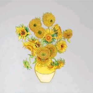 Van Gogh Vase of Sunflowers 🌻 Wall Decal Sticker